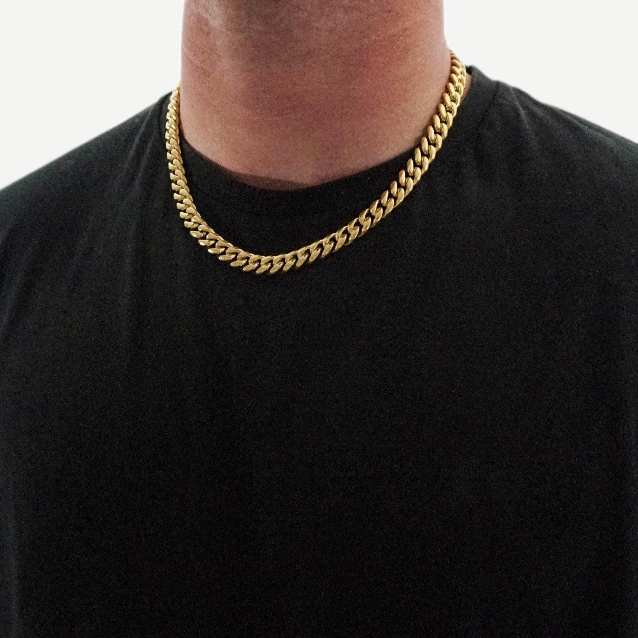 10mm Cuban Chain Gold - Casainte