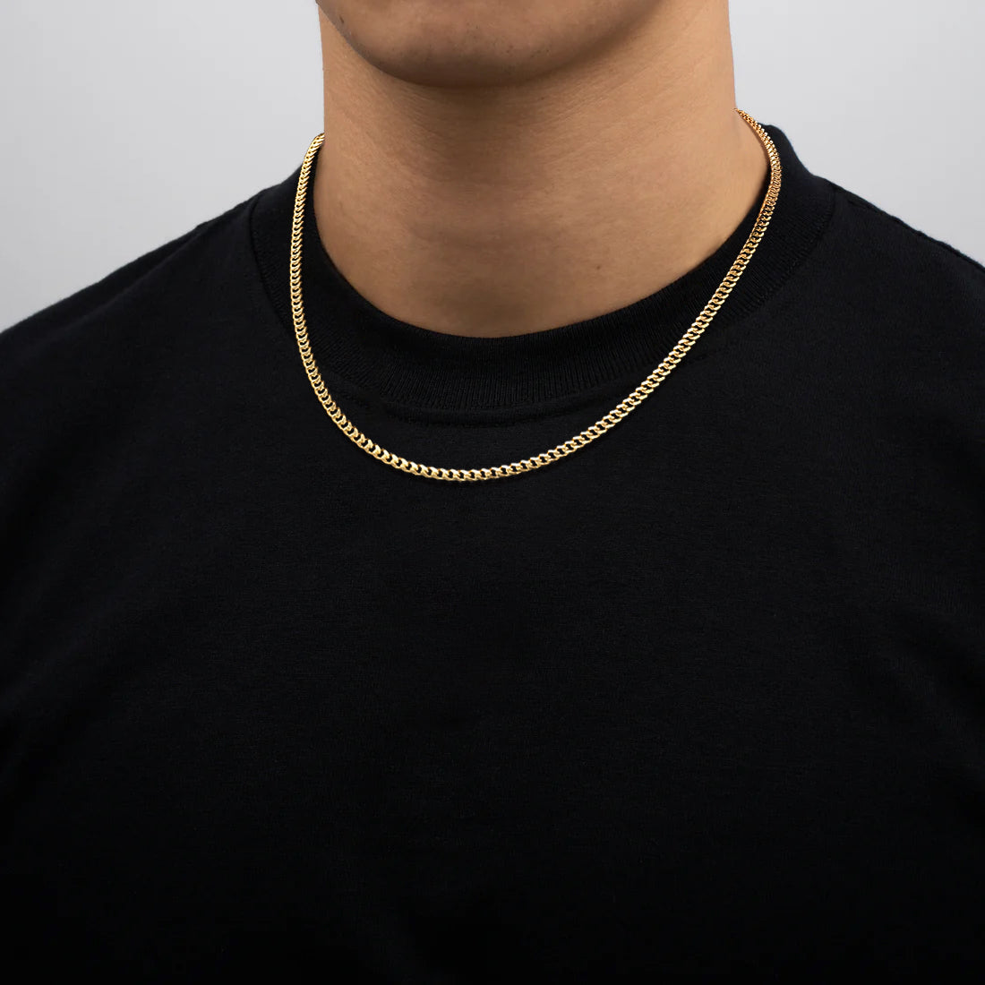 3mm Cuban Chain Gold