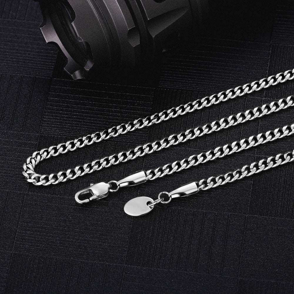 3mm Cuban Chain Silver