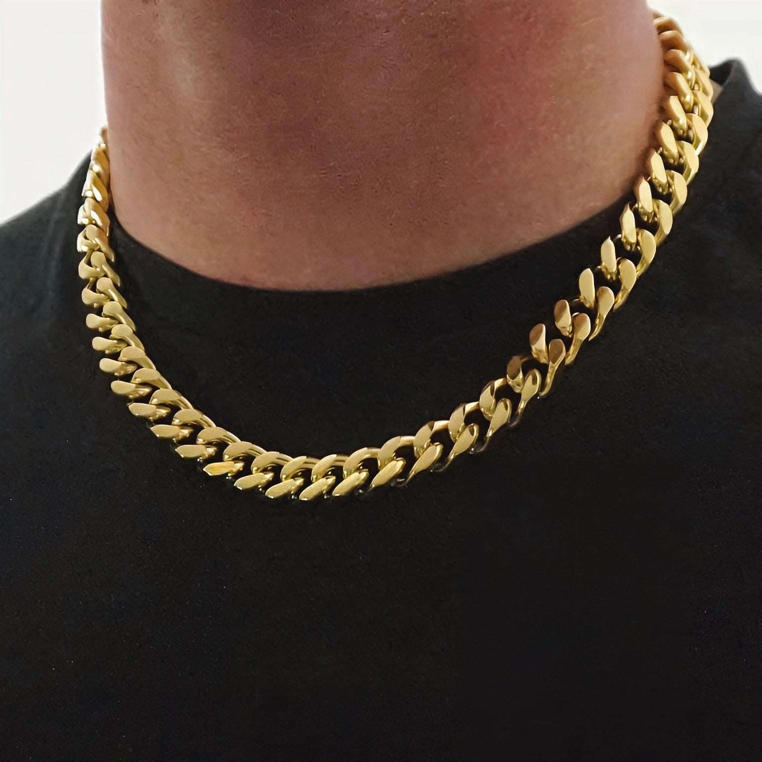 12mm Cuban Chain Gold