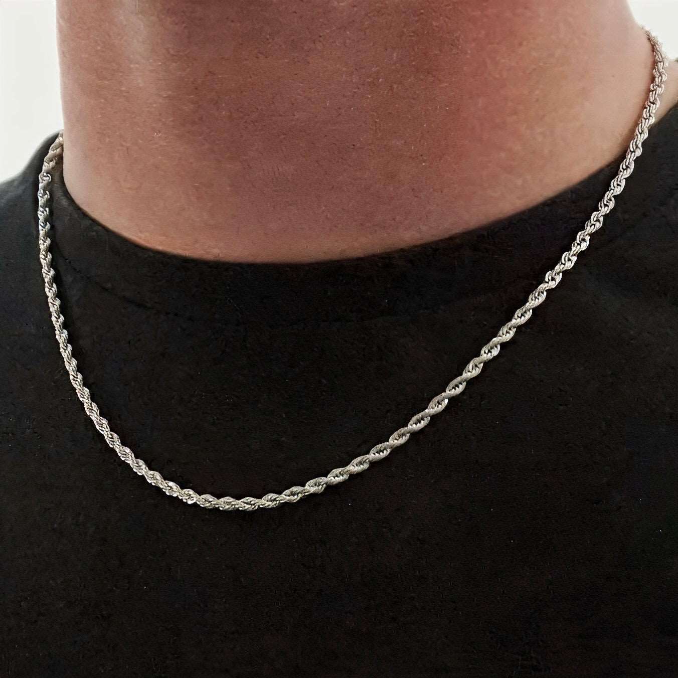 3mm Rope Chain Silver