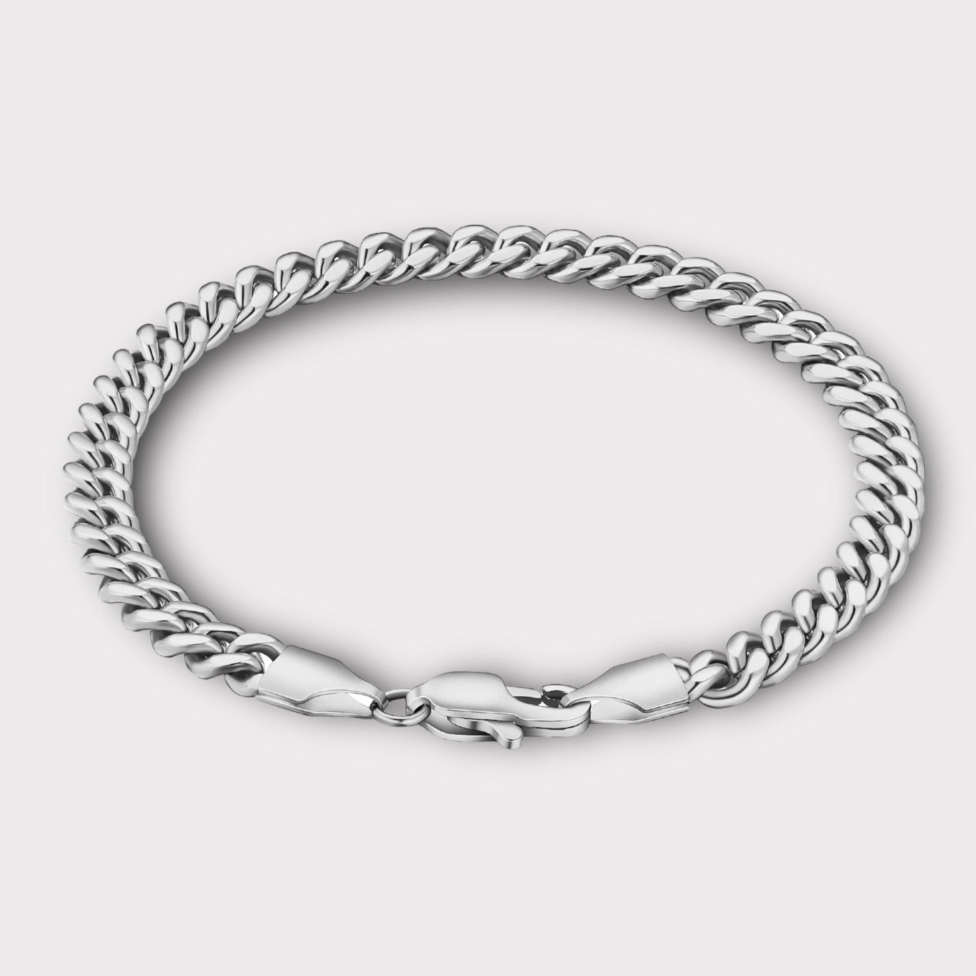 5mm Cuban Bracelet Silver