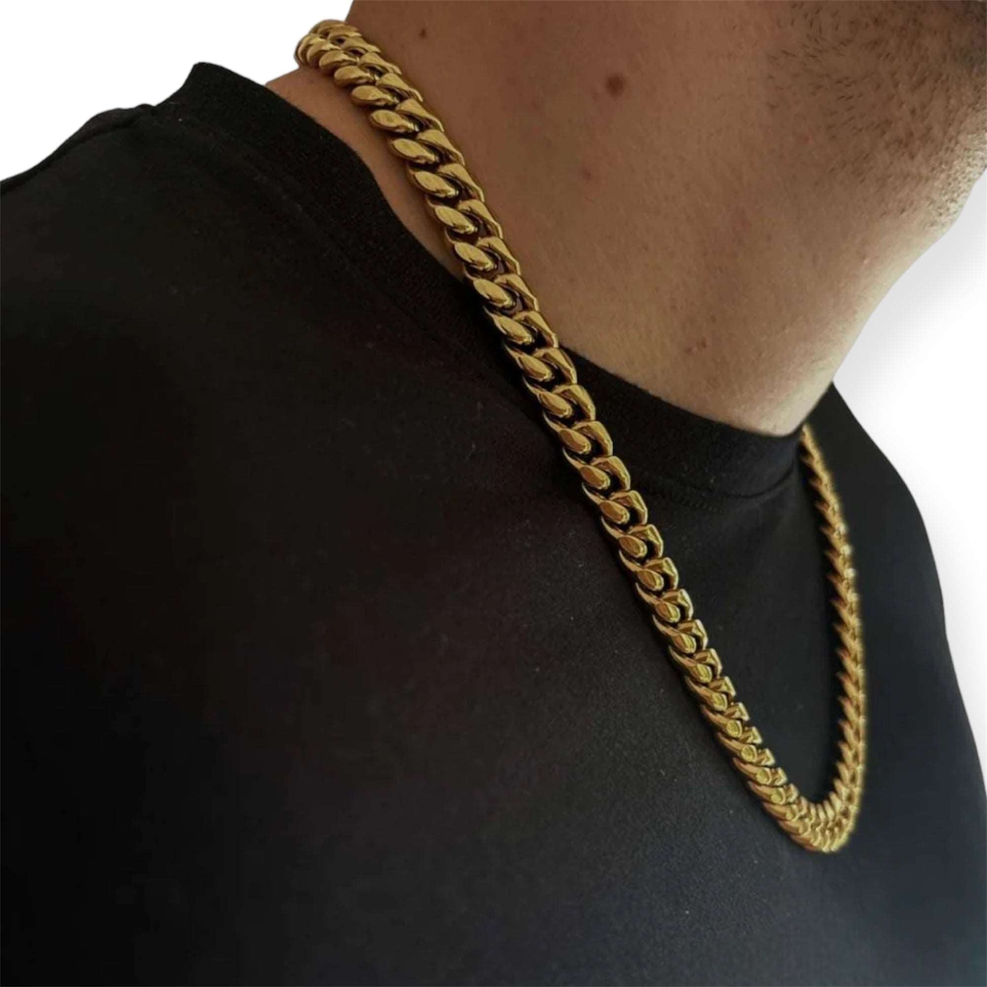 10mm Cuban Chain Gold