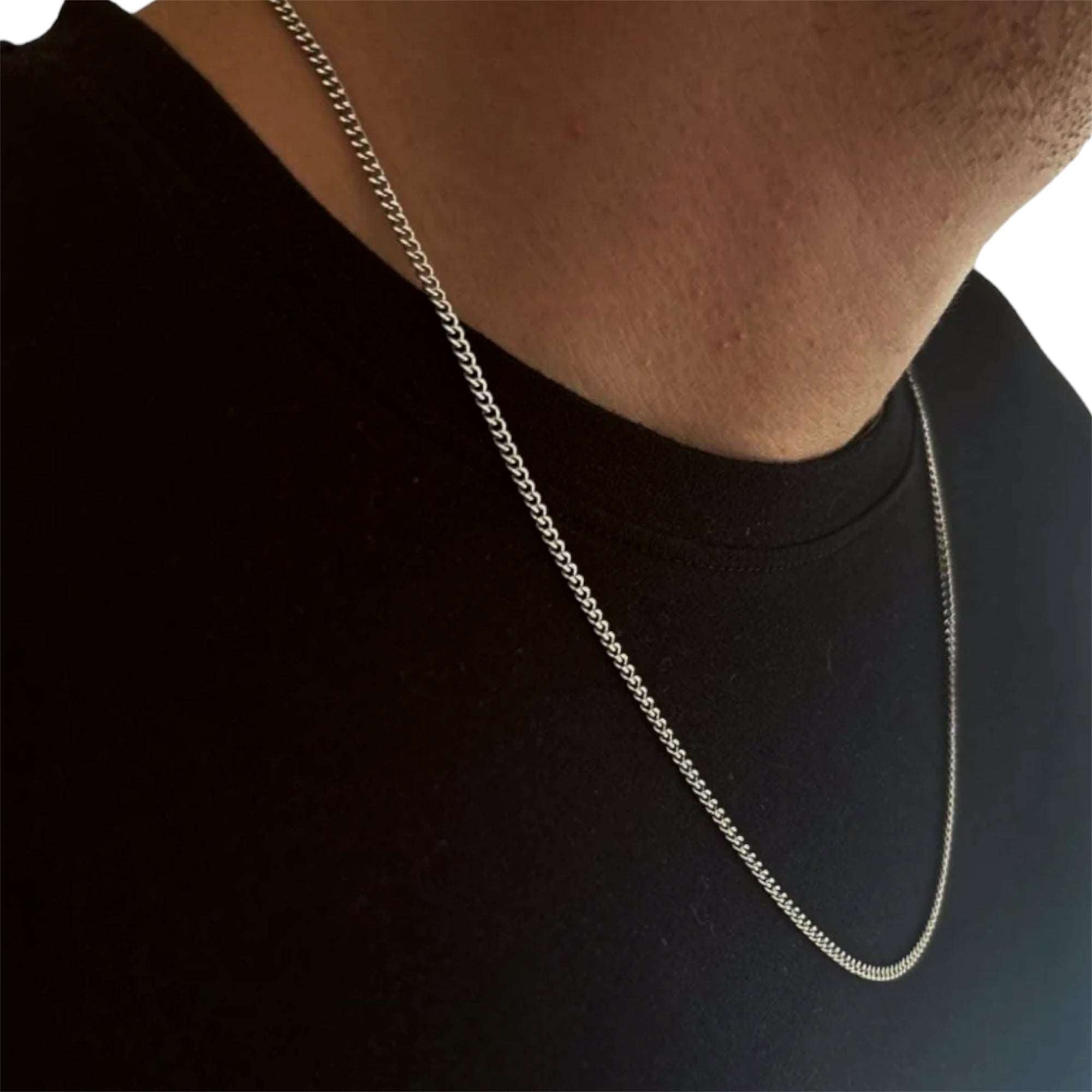 2mm Cuban Chain Silver