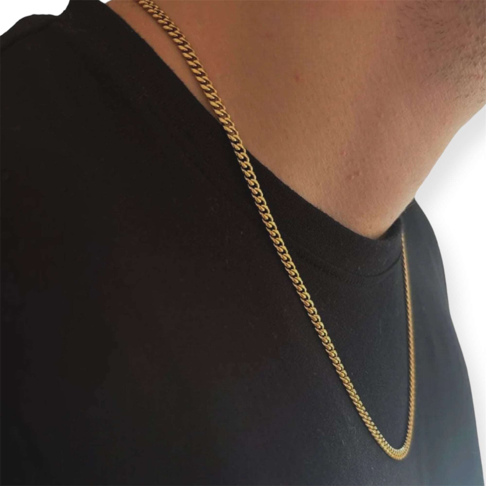 3mm Cuban Chain Gold