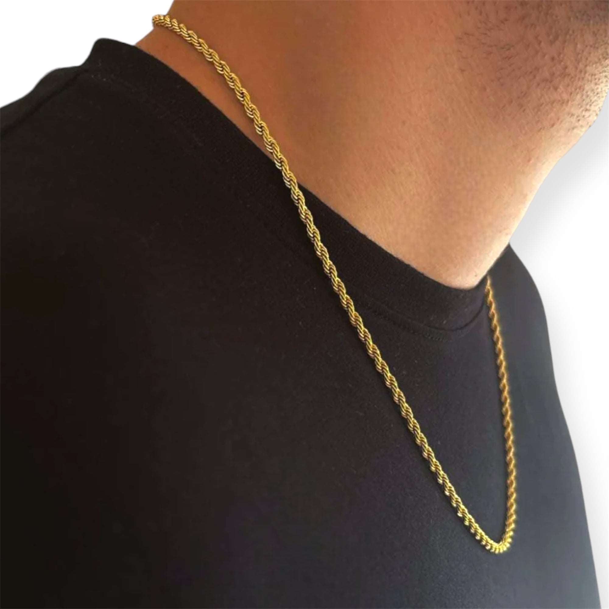 3mm Rope Chain Gold