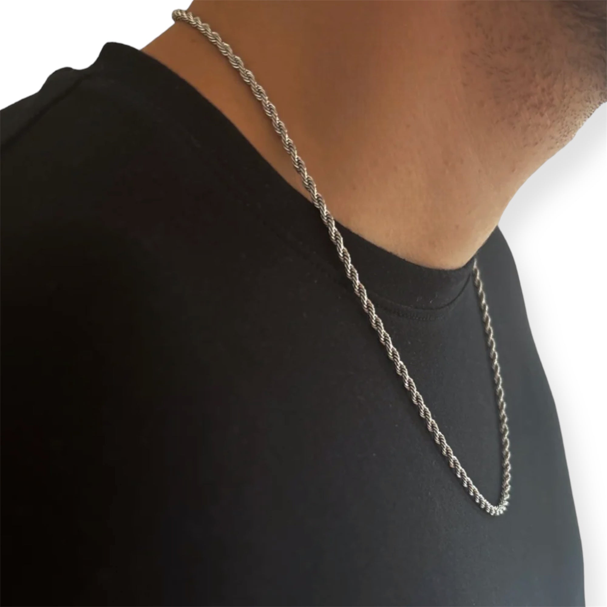 3mm Rope Chain Silver