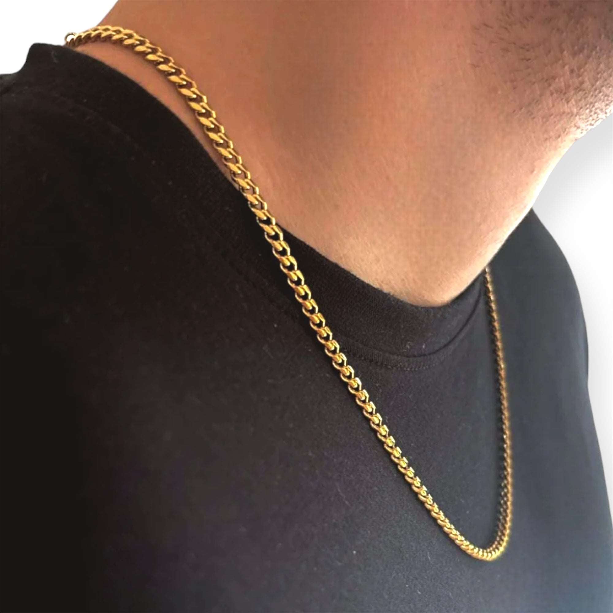 4mm Cuban Chain Gold