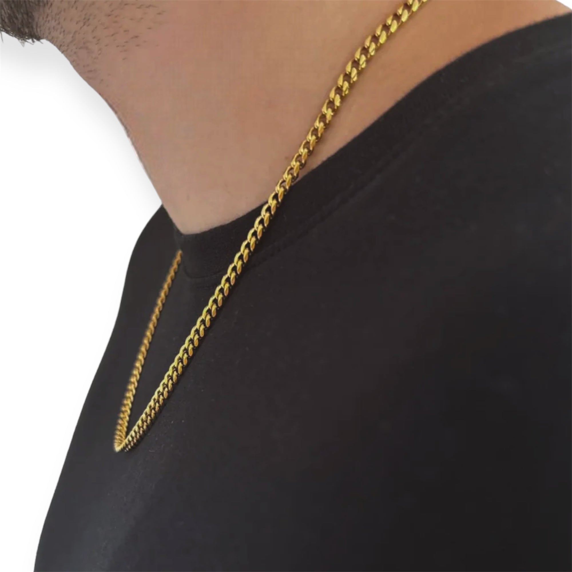 4mm Cuban Chain Gold