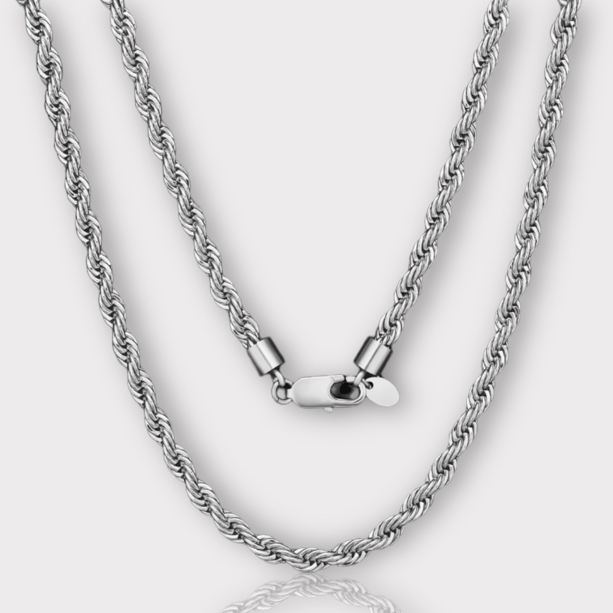 6mm Rope Chain Silver