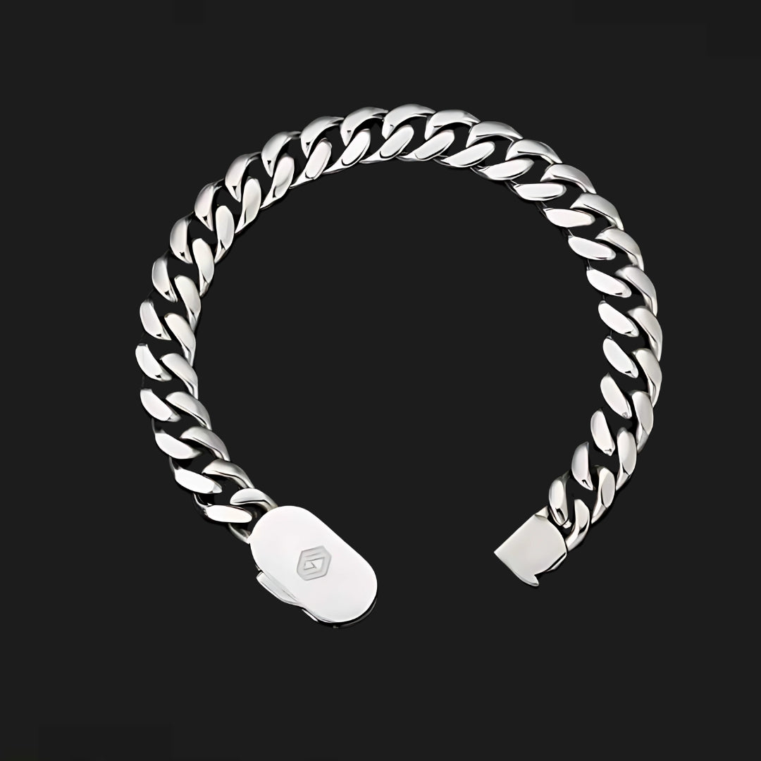 10mm Cuban Bracelet Silver