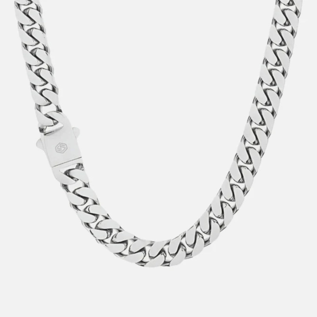 12mm Cuban Chain Silver