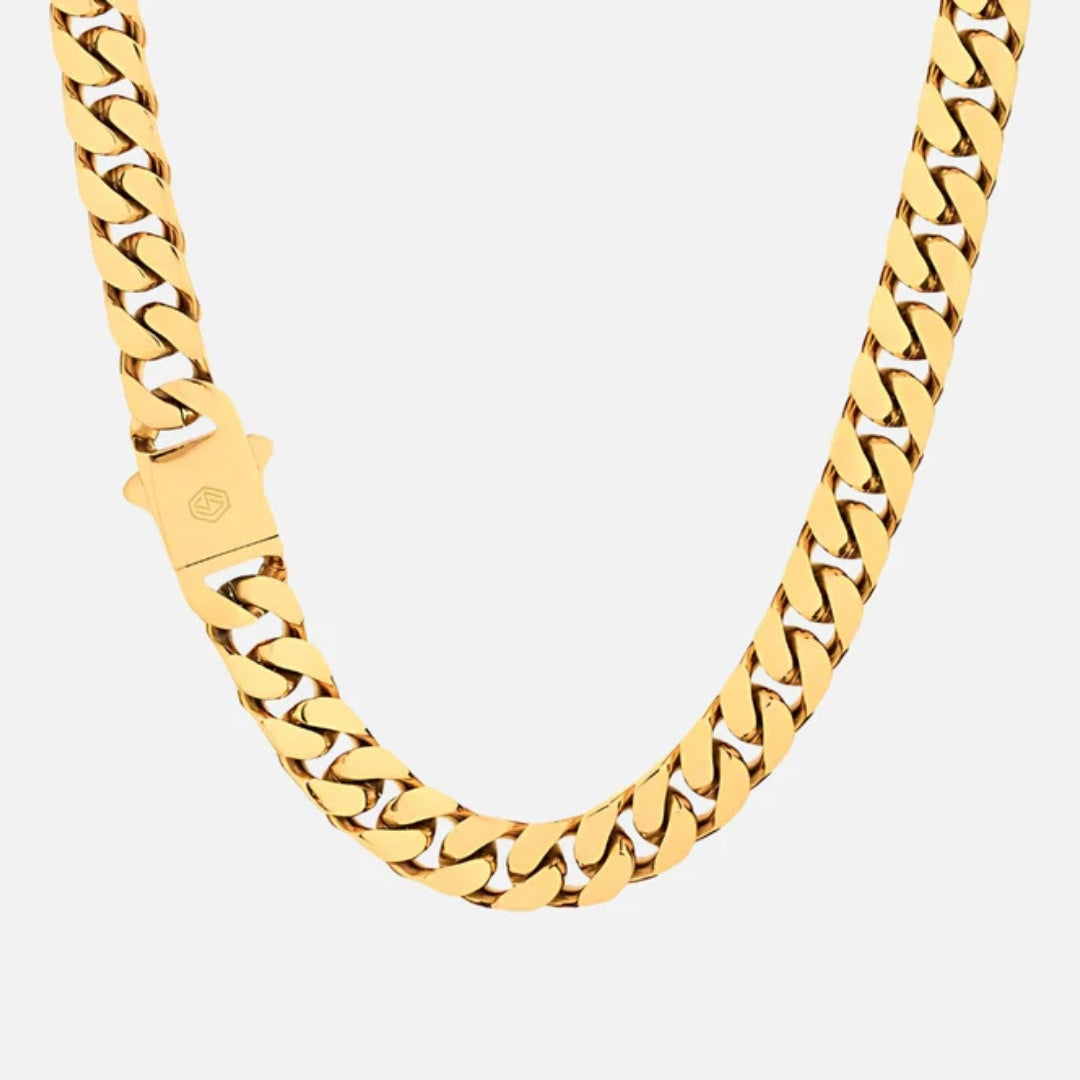 12mm Cuban Chain Gold