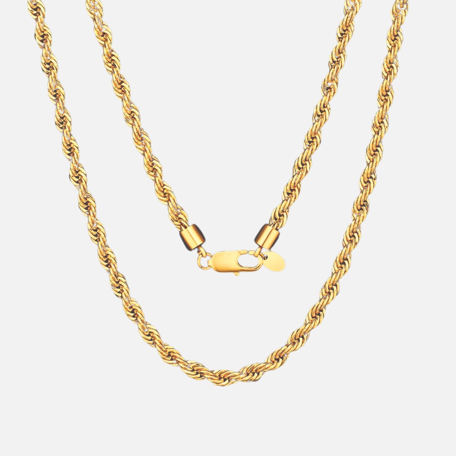 6mm Rope Chain Gold