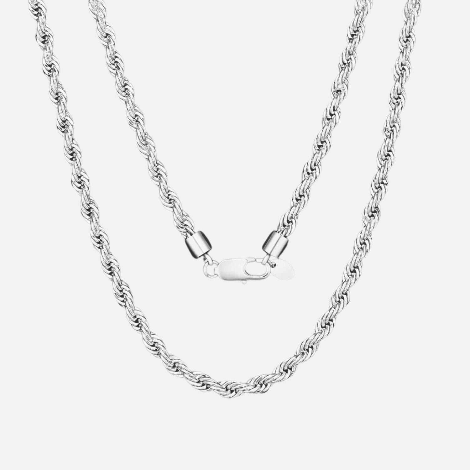 6mm Rope Chain Silver