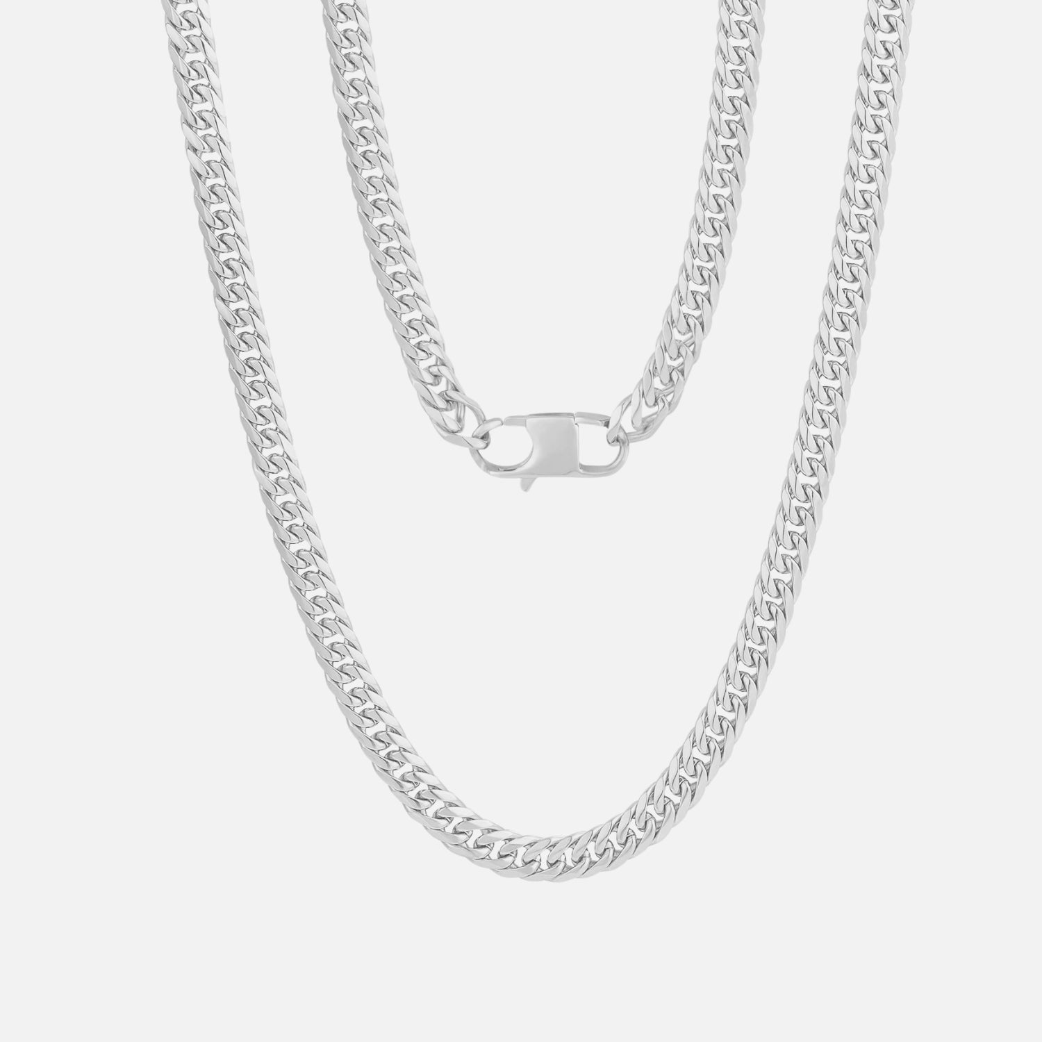 6mm Cuban Chain Silver