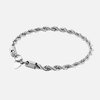 6mm Silver Rope Bracelet - Casainte
