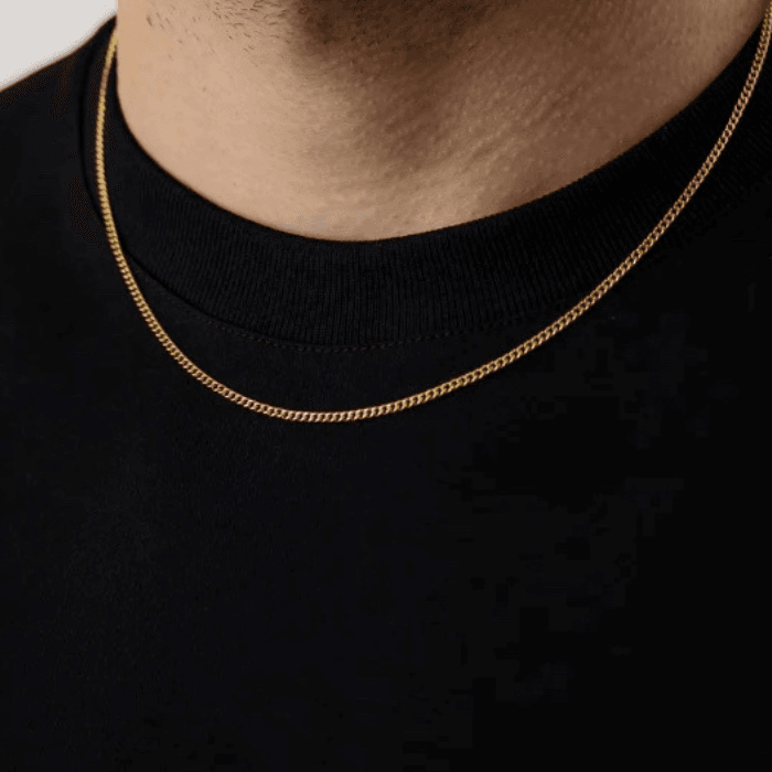 2mm Cuban Chain Gold - Casainte