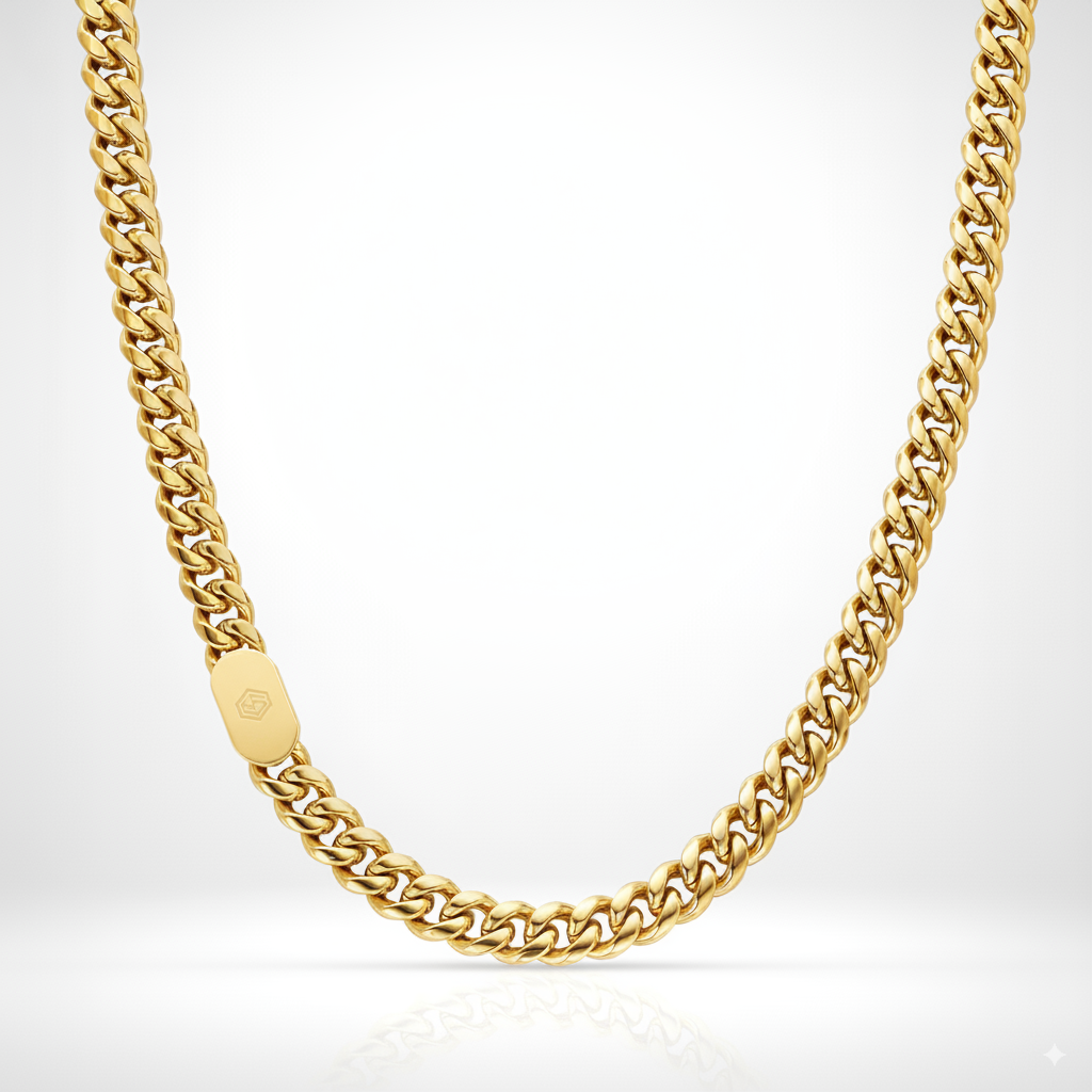 10mm Cuban Chain Gold