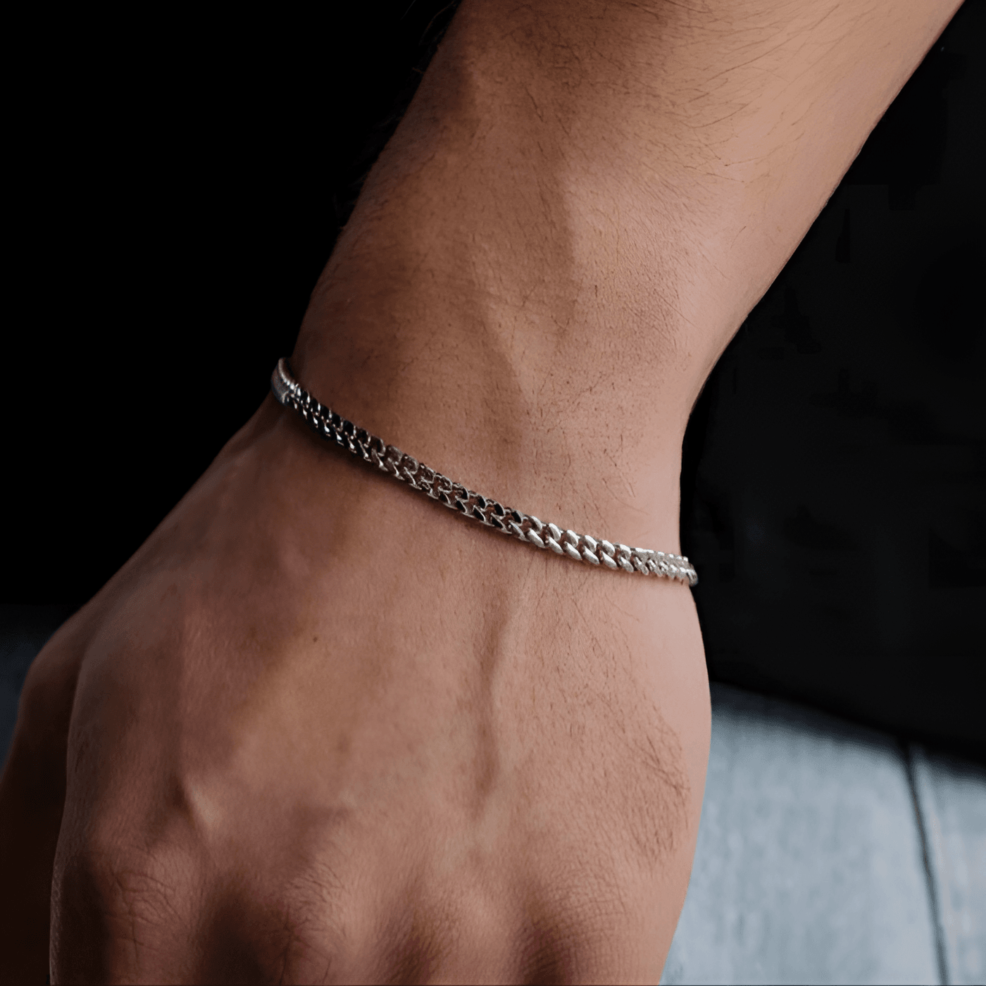 5mm Cuban Bracelet Silver - Casainte