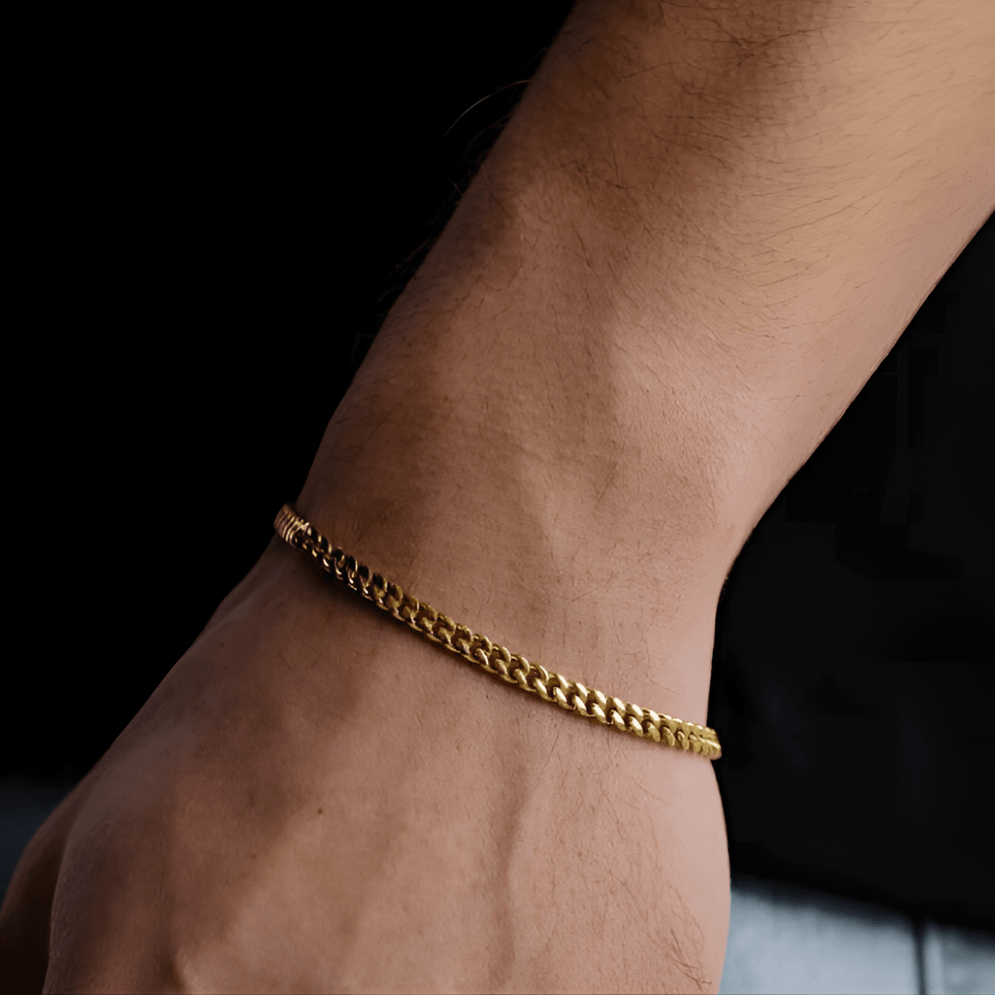 5mm Cuban Bracelet Gold - Casainte