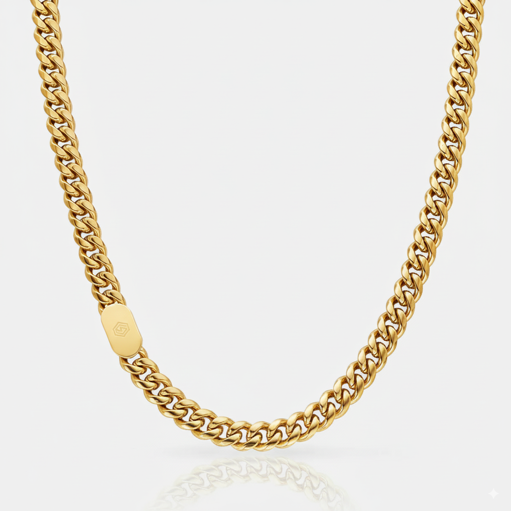 10mm Cuban Chain Gold