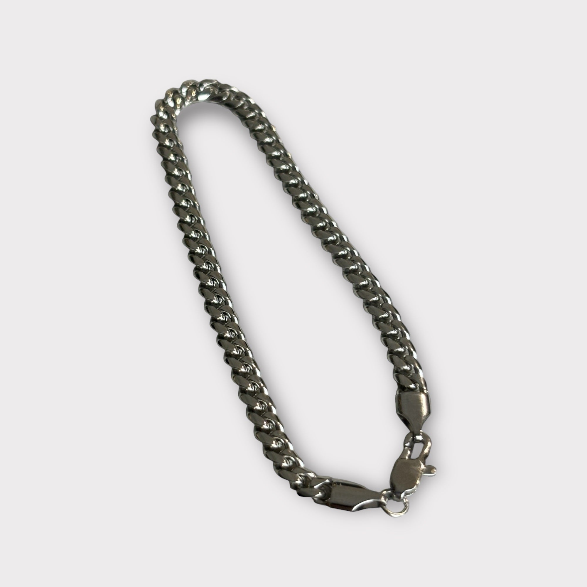 4mm Cuban Bracelet Silver