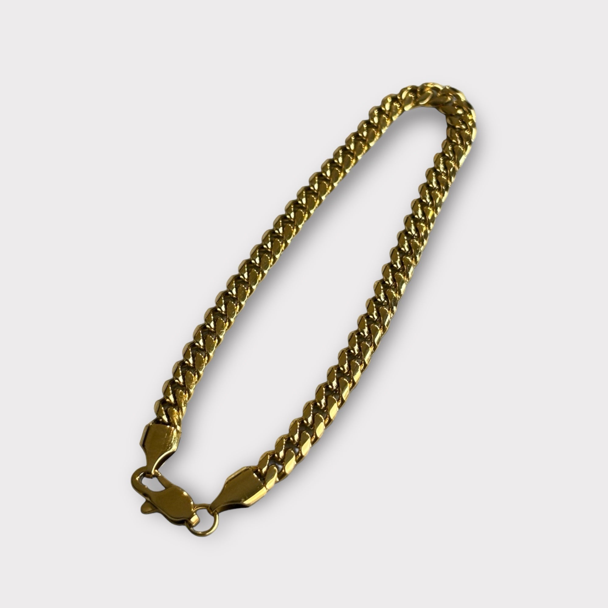 4mm Cuban Bracelet Gold