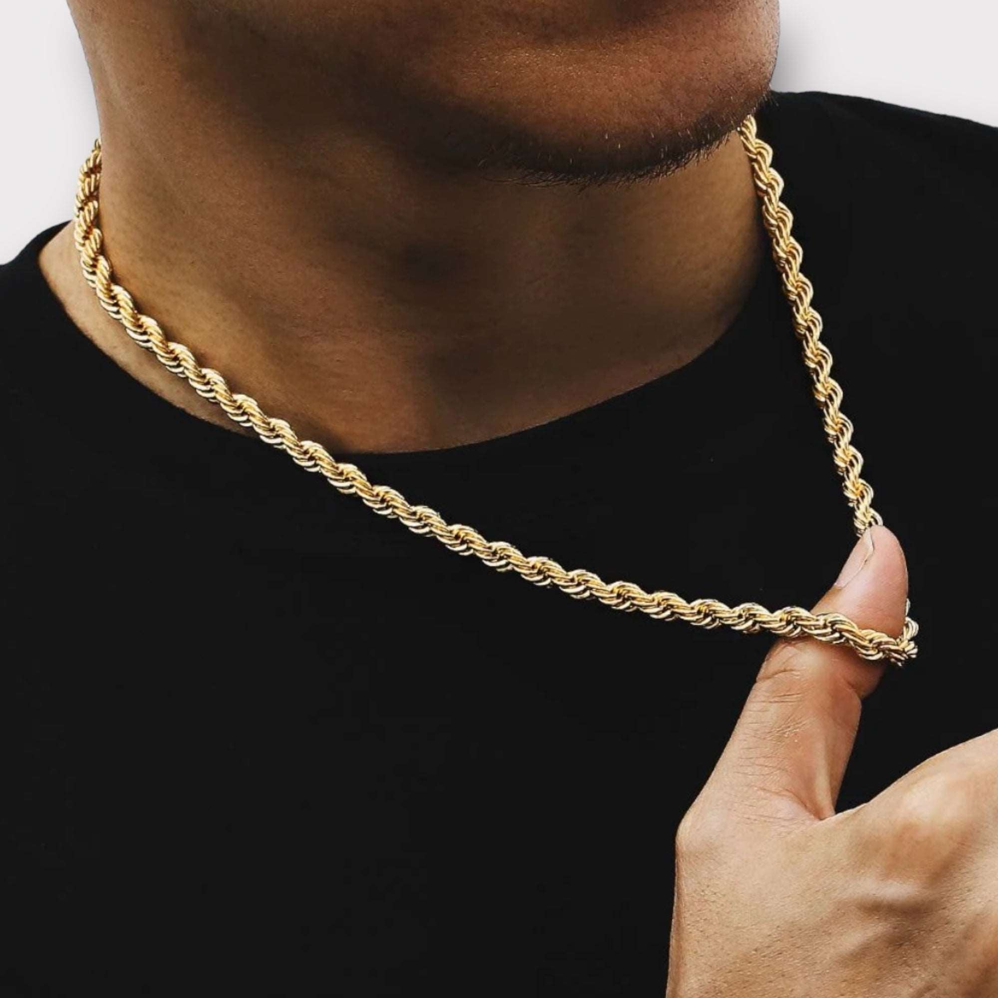 6mm Rope Chain Gold