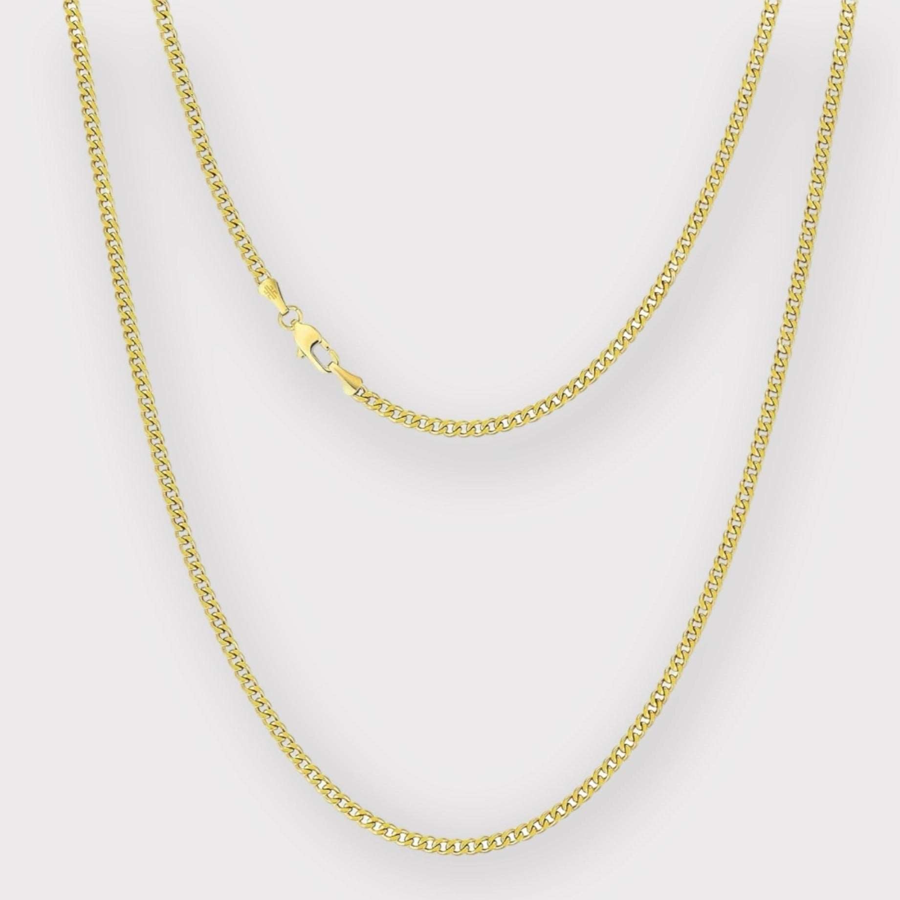 3mm Cuban Chain Gold