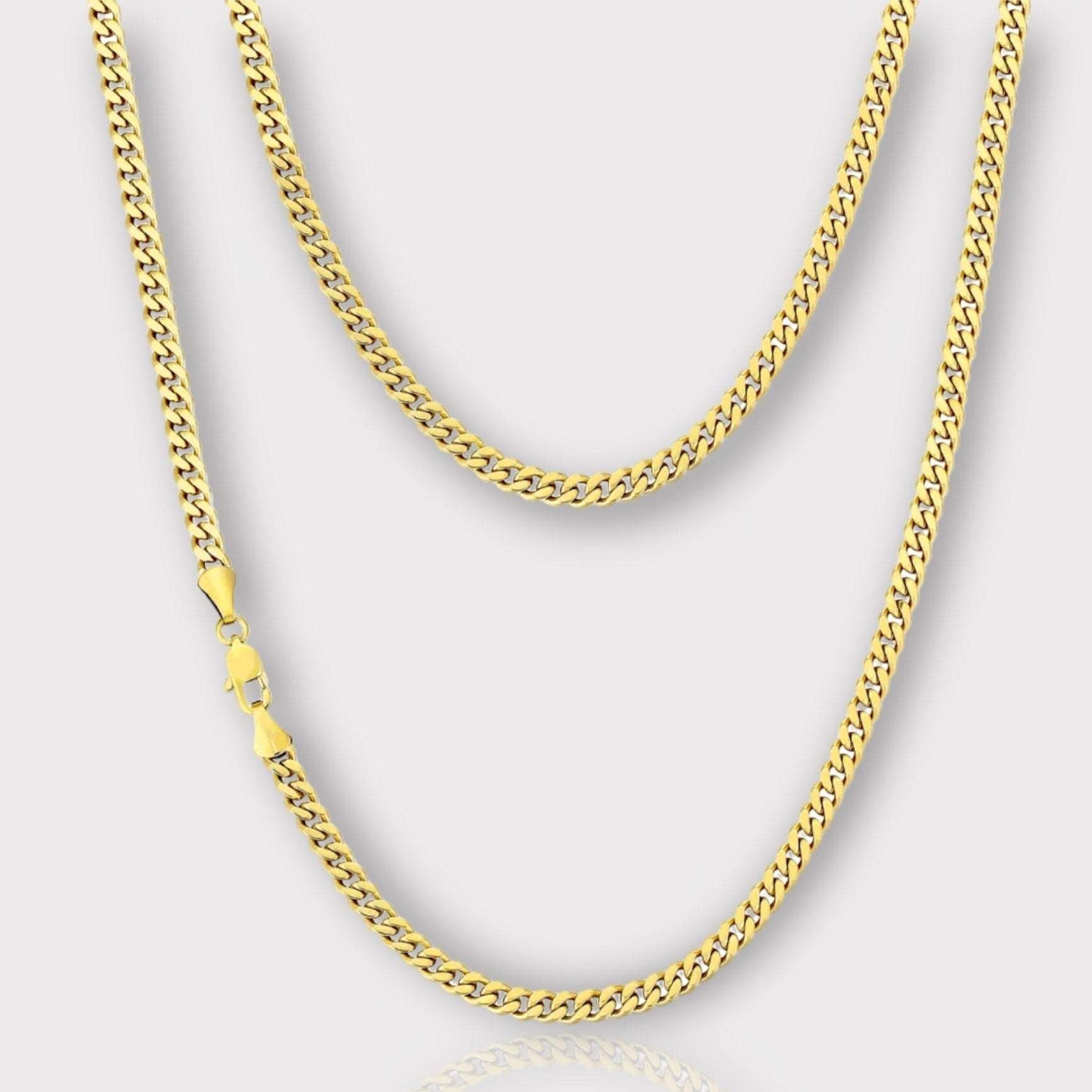 4mm Cuban Chain Gold